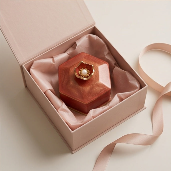 Hexagonal Resin Jewelry Box