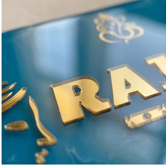 Ocean Style Resin House Name Plate