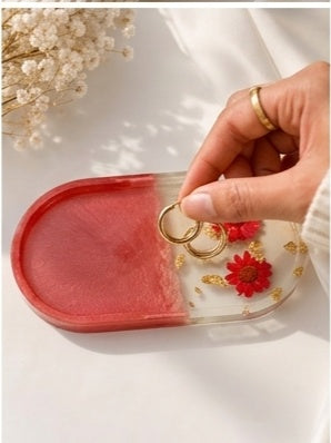 Pressed Flower Resin Tray