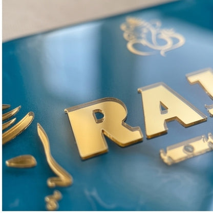 Ocean Style Resin House Name Plate