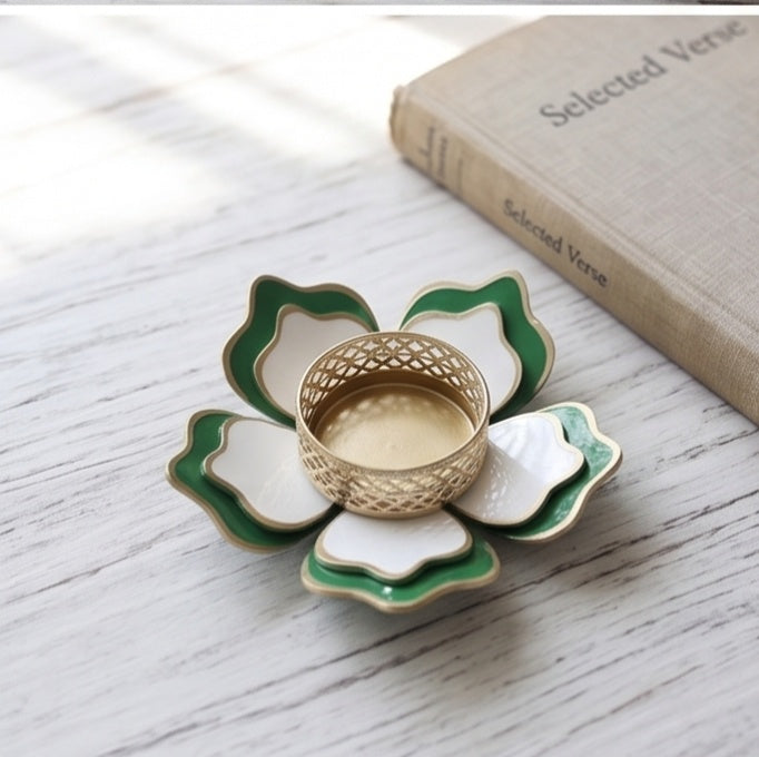 Resin Tea Light Candle Holder – Set of 4
