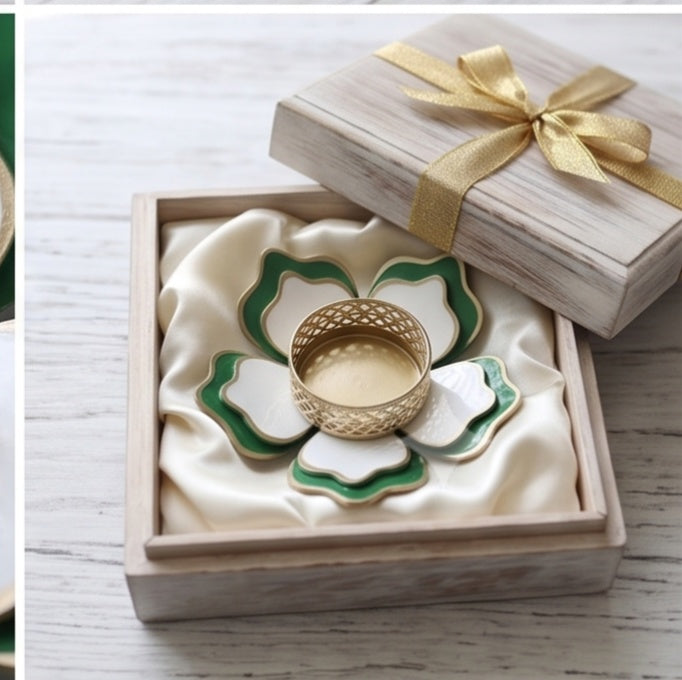 Resin Tea Light Candle Holder – Set of 4